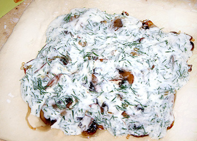 сметанный слой для слоеного пирога