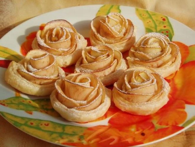 булочки с сахаром 