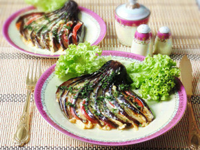 веер из баклажан